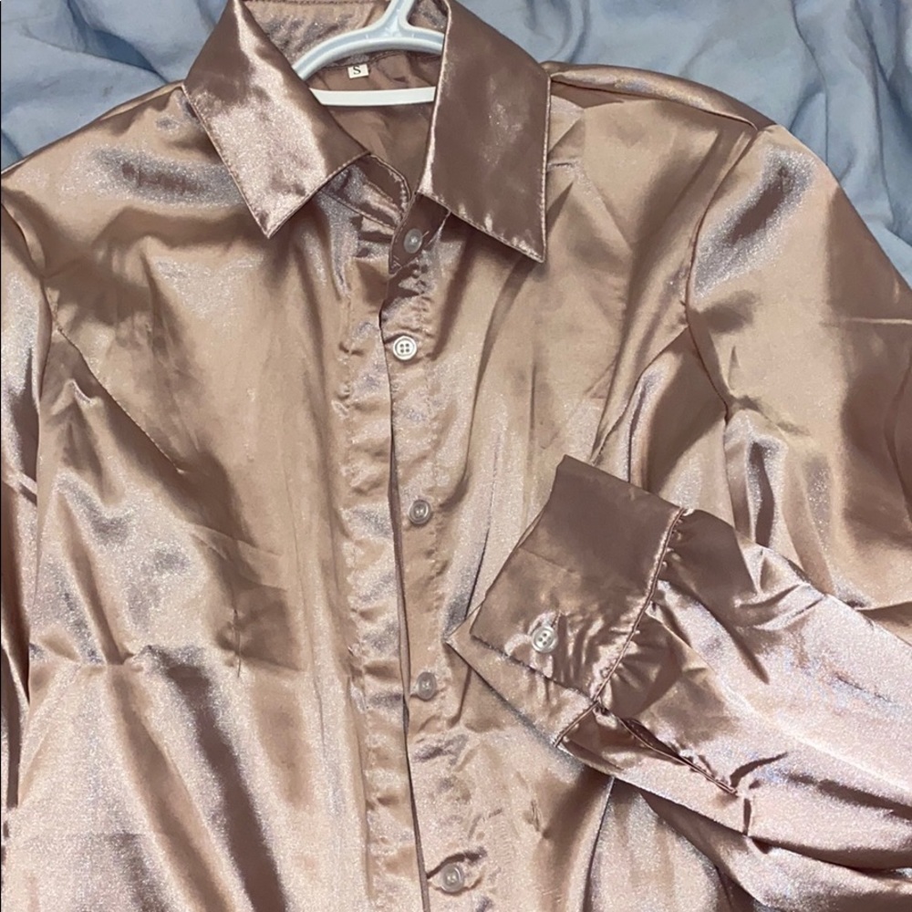 Silk Button up - Picture 2 of 2